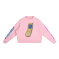 Essential Fleece Mock-Neck Crew Sweatshirt