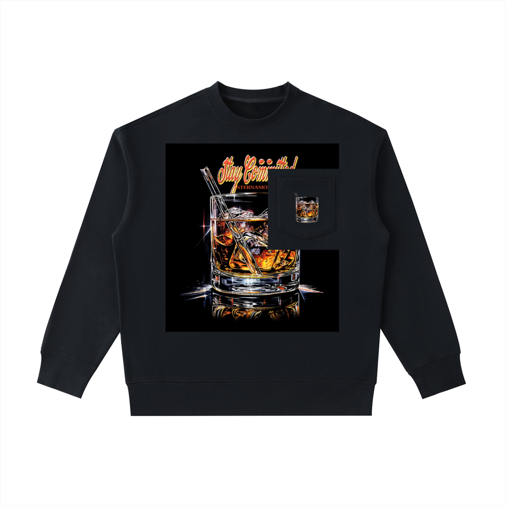 Heavyweight Patch Pocket Crewneck Sweatshirt