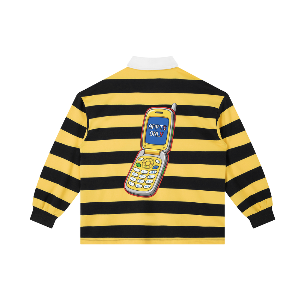 Color Block Stripe Polo Shirt