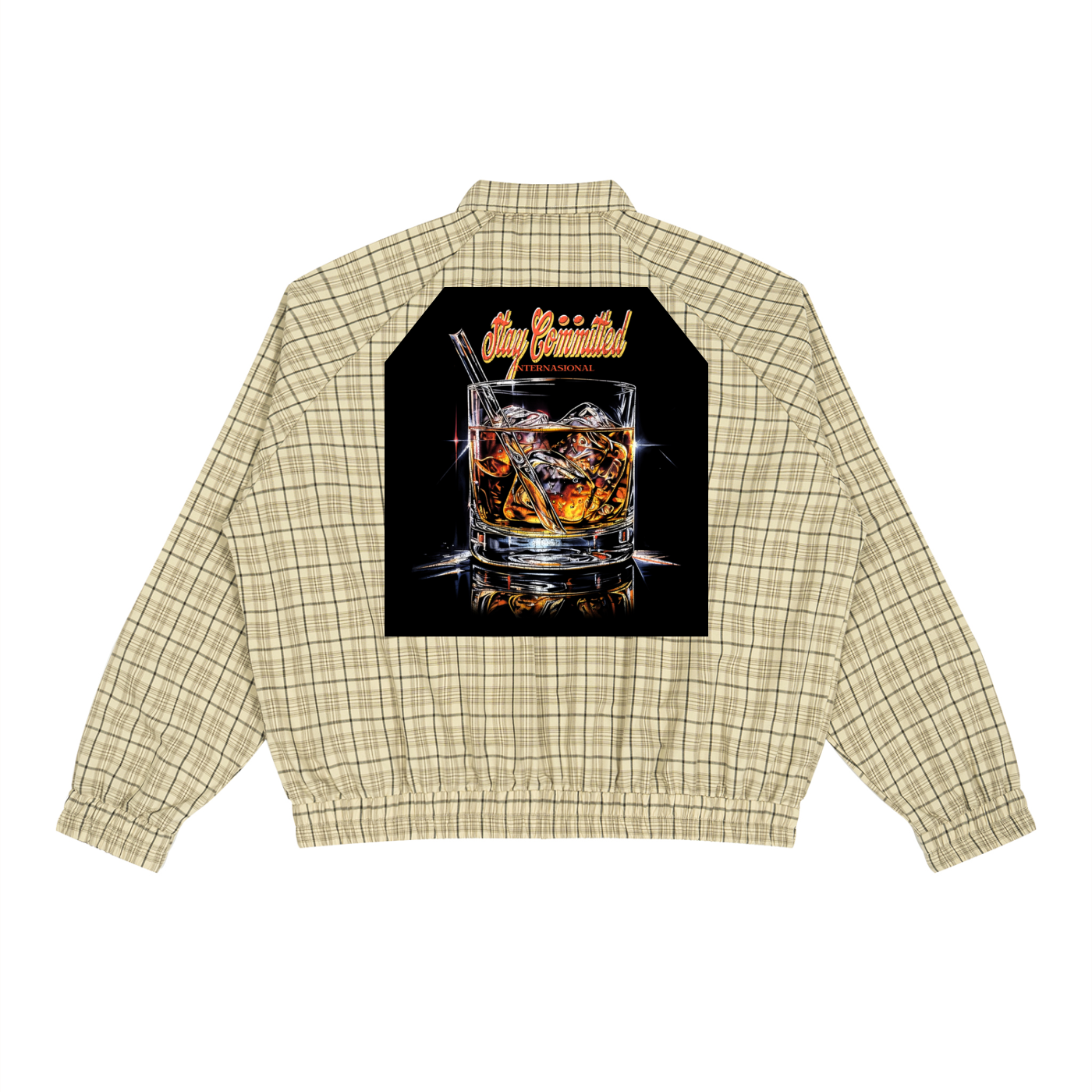 Unisex Plaid Full-Zip Track Jacket
