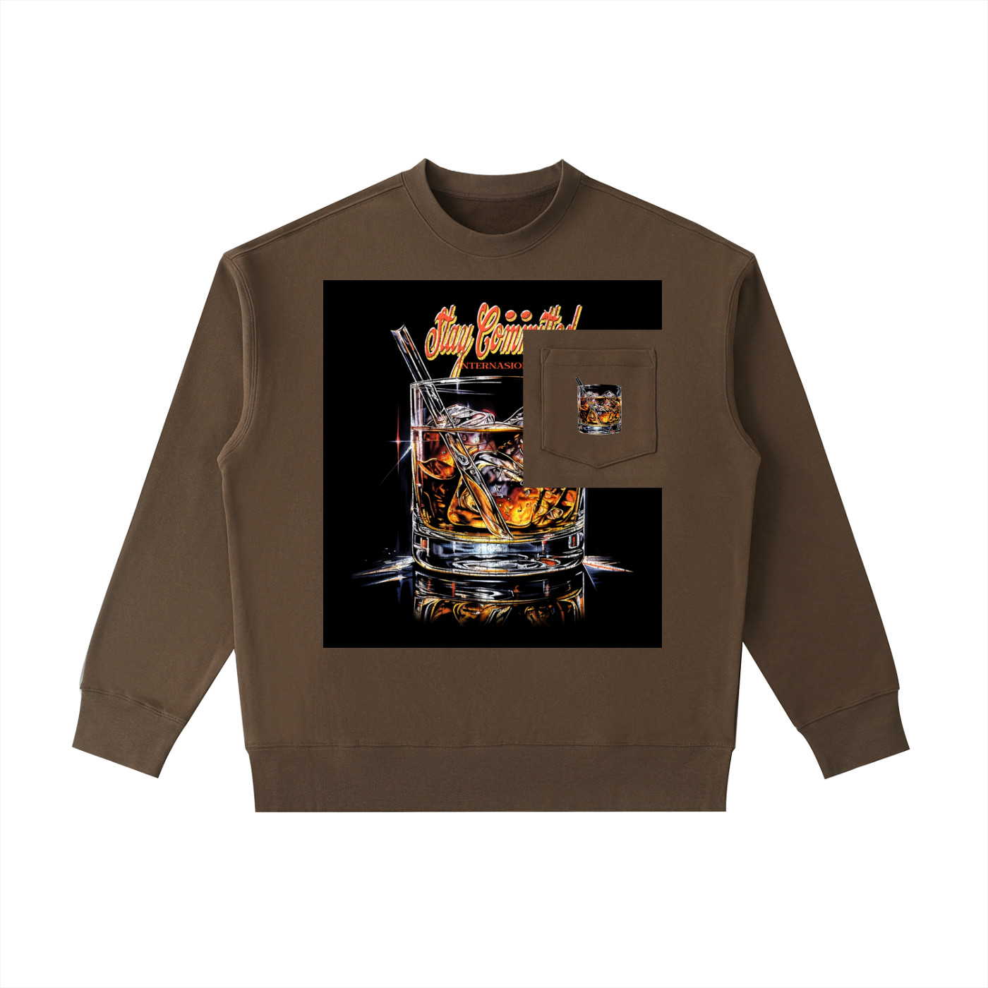 Heavyweight Patch Pocket Crewneck Sweatshirt