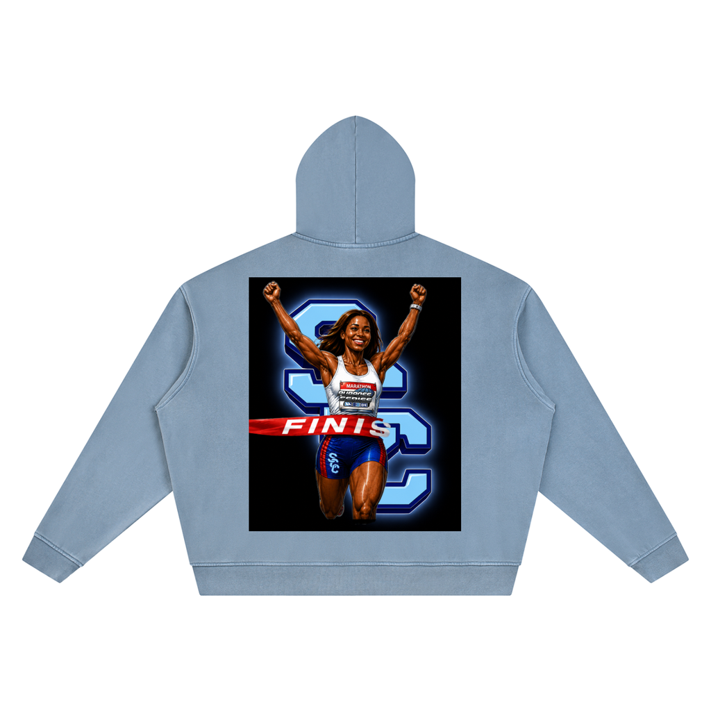 Unisex Vintage Wash Boxy Hoodie