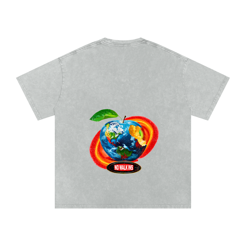 Snow Washed Oversized Cotton T-Shirt