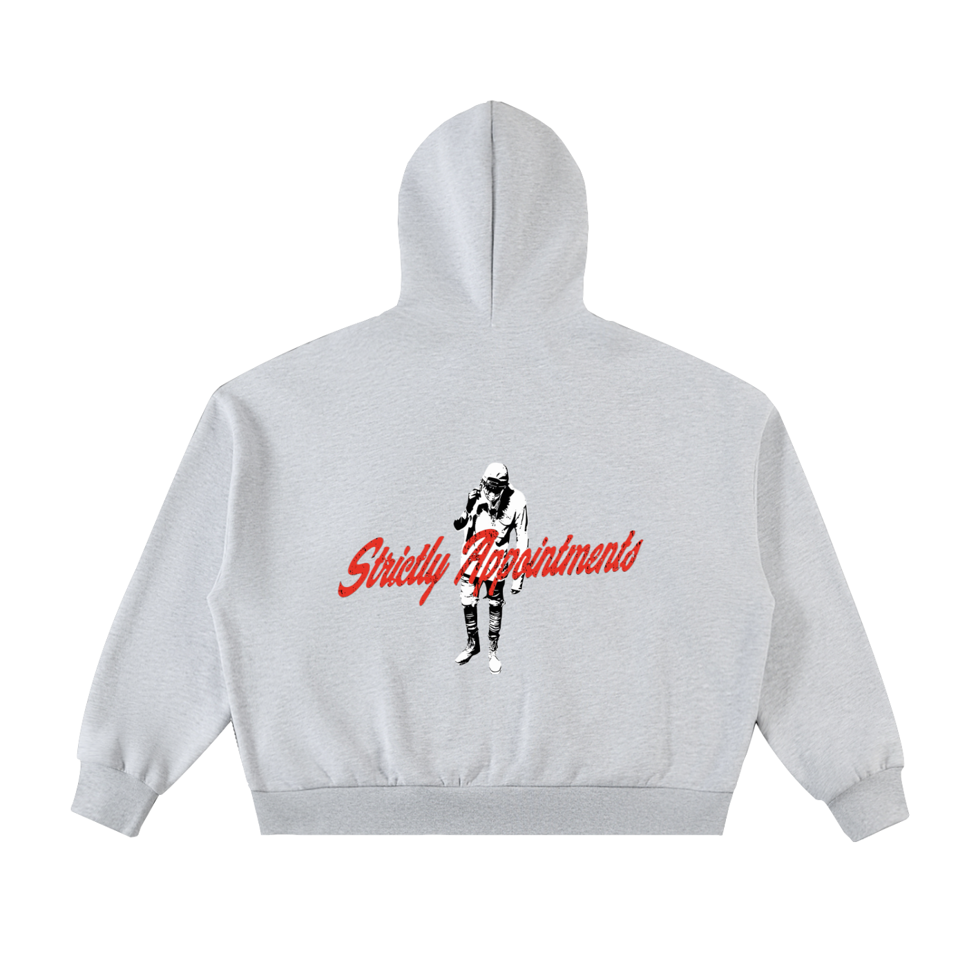 Fleeced Full-Zip Boxy Hoodie