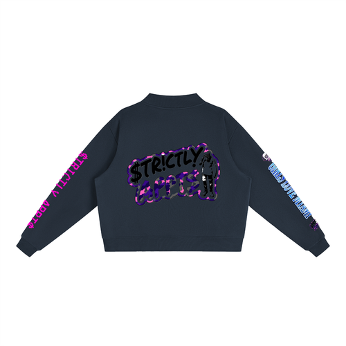 Essential Fleece Mock-Neck Crew Sweatshirt