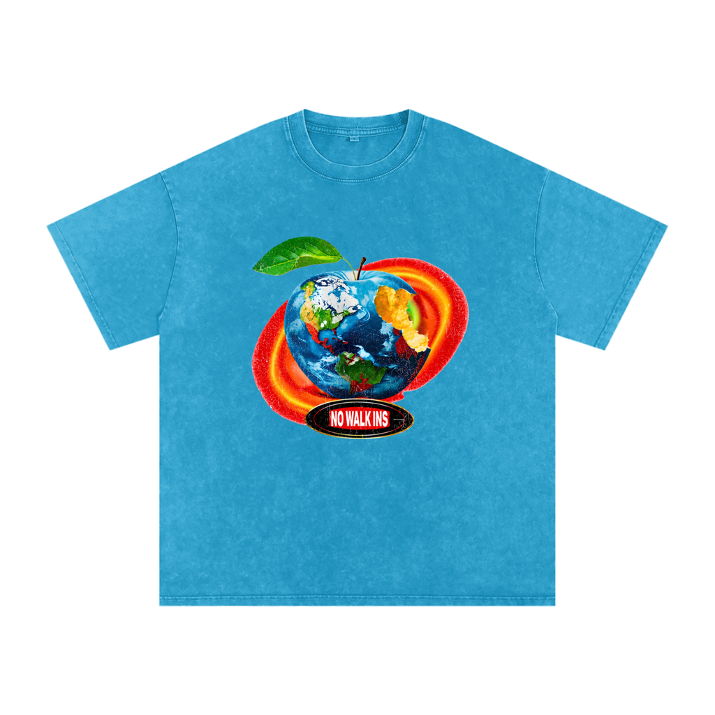 Snow Washed Oversized Cotton T-Shirt
