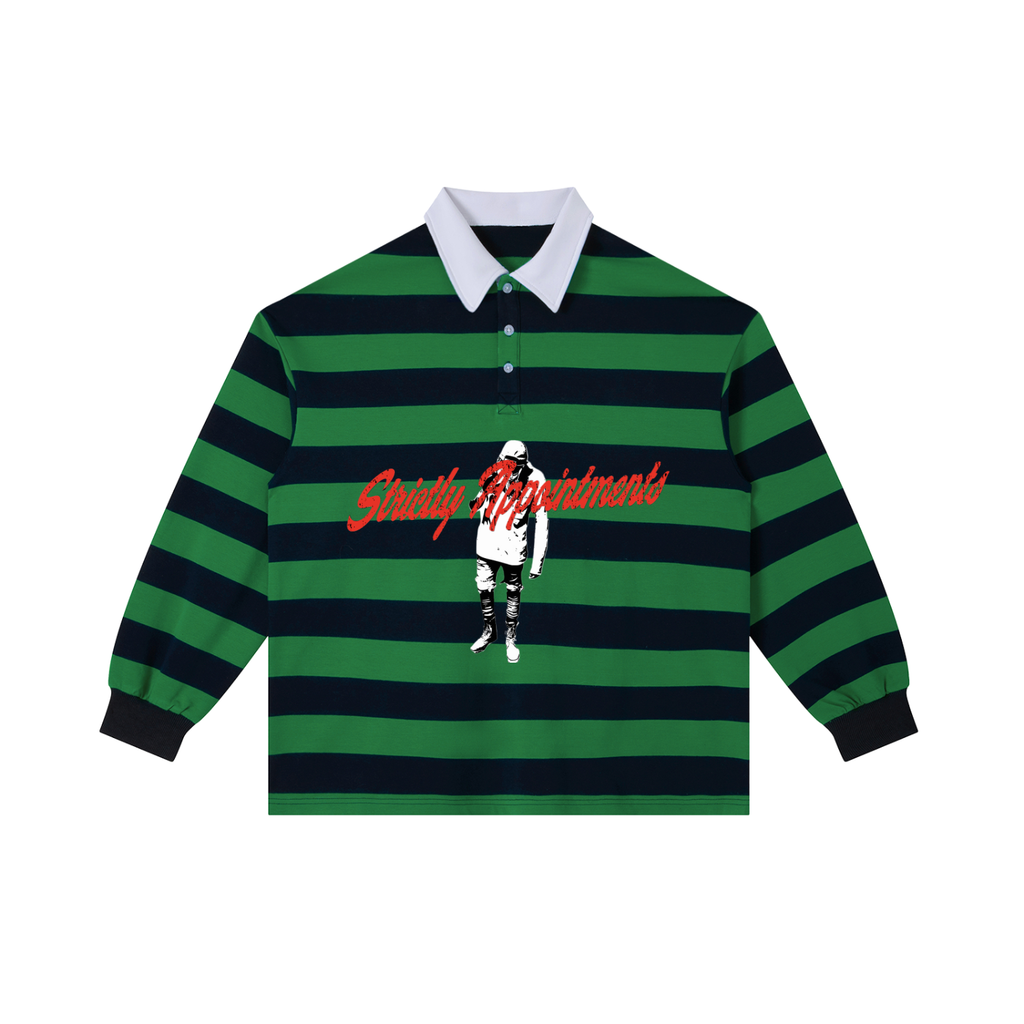 Color Block Stripe Polo Shirt