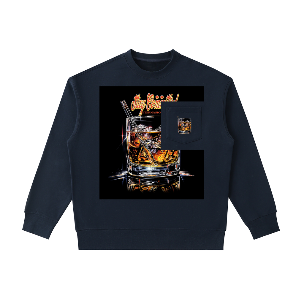 Heavyweight Patch Pocket Crewneck Sweatshirt