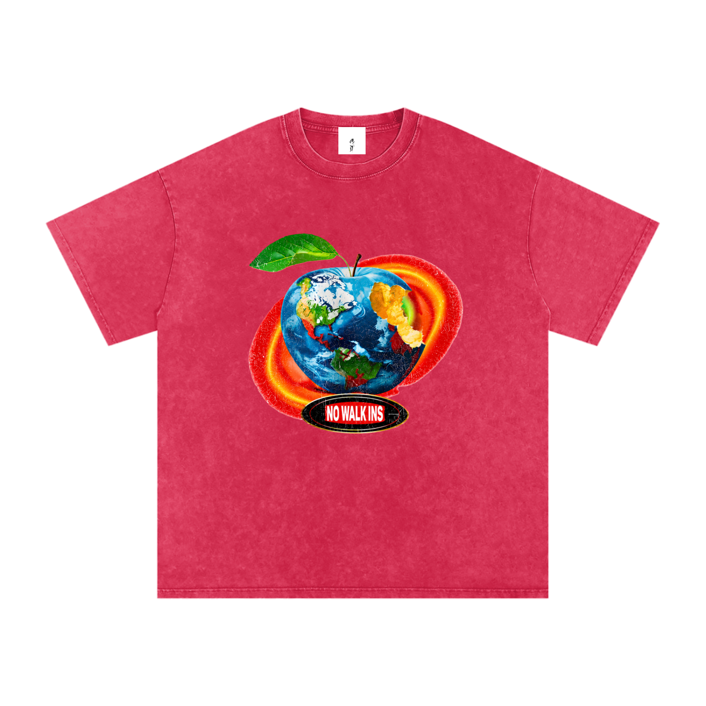 Snow Washed Oversized Cotton T-Shirt