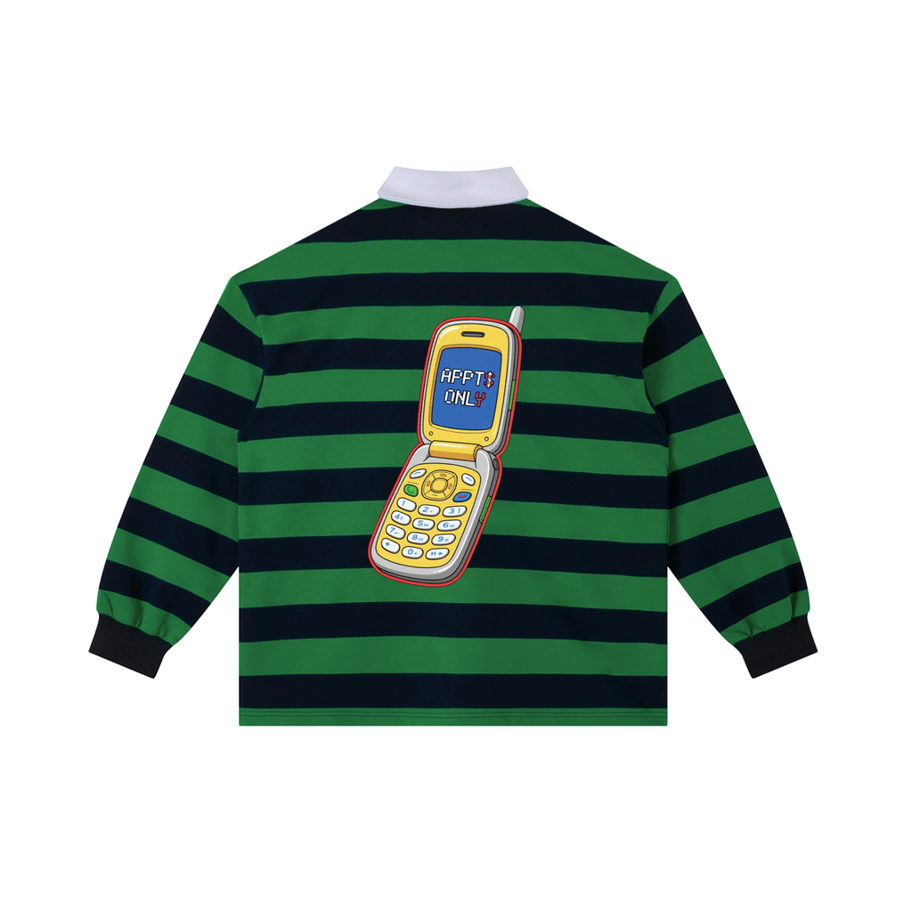 Color Block Stripe Polo Shirt