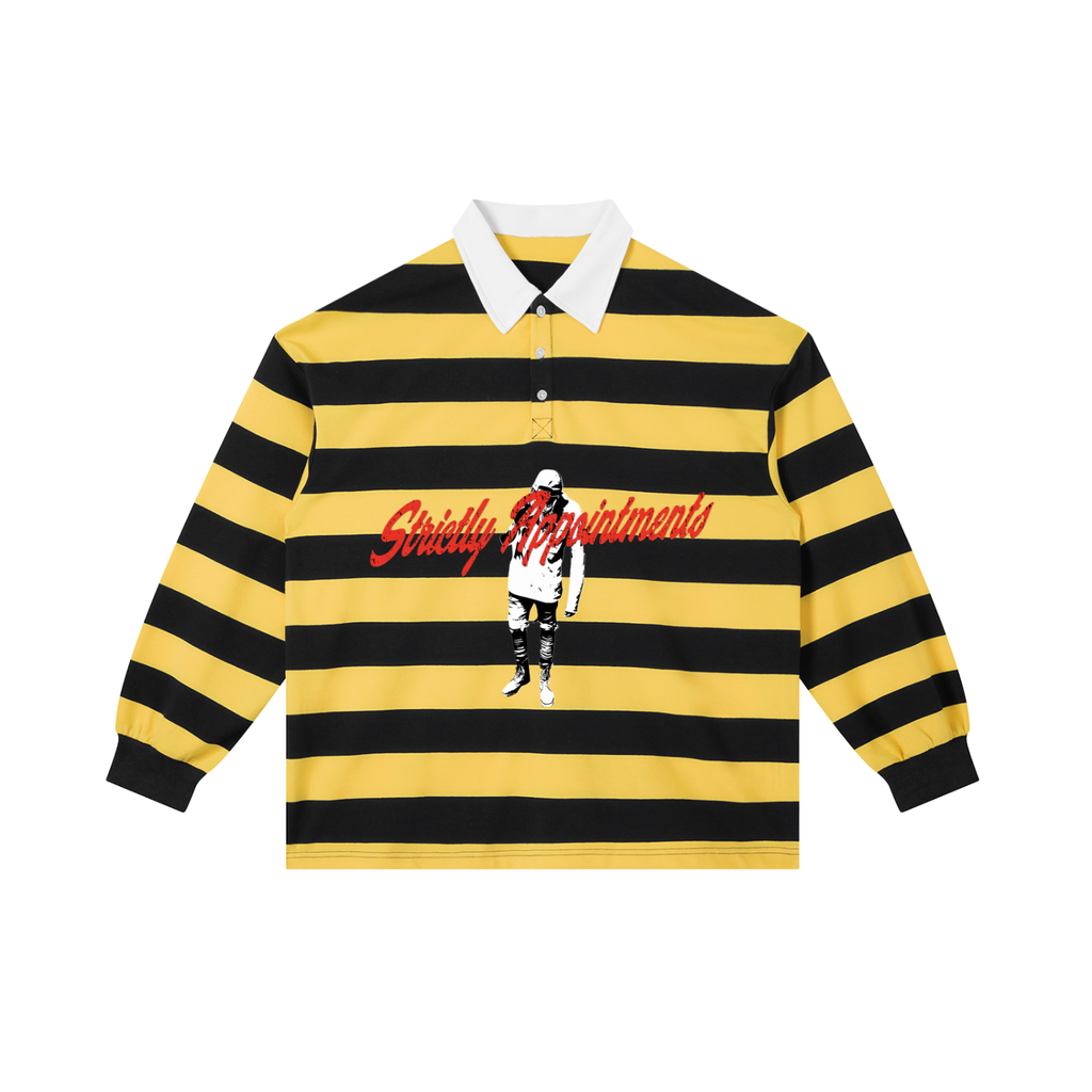 Color Block Stripe Polo Shirt