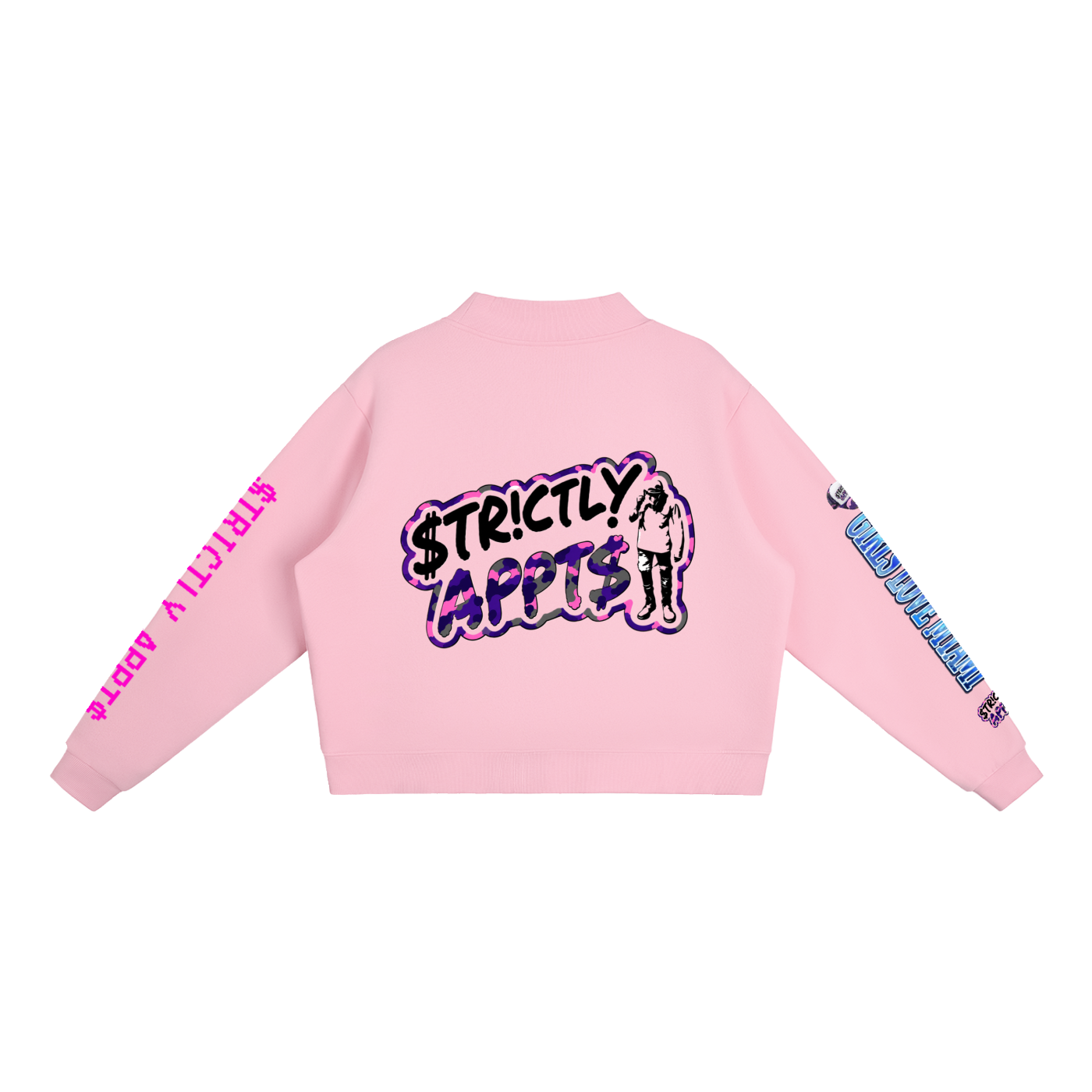 Essential Fleece Mock-Neck Crew Sweatshirt